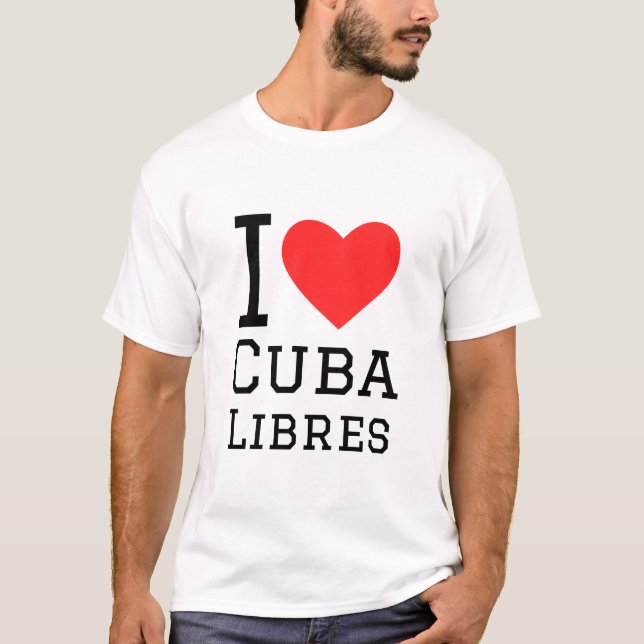T-shirt J'aime cuba libres (Devant)