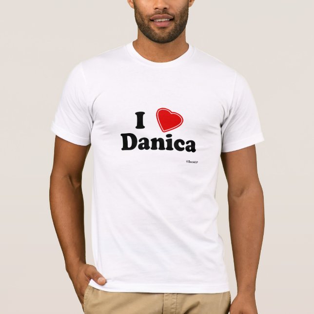 T-shirt J'aime Danica (Devant)