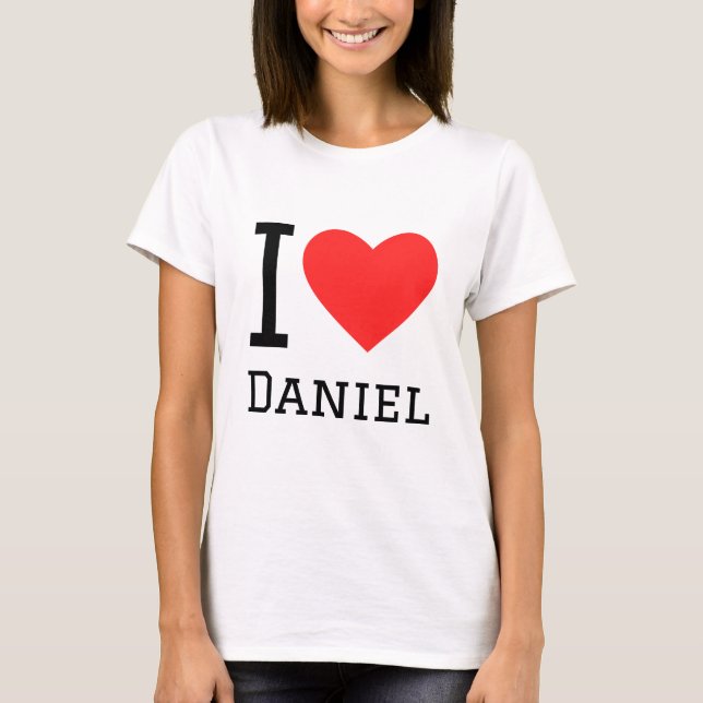T-shirt J'aime daniel (Devant)