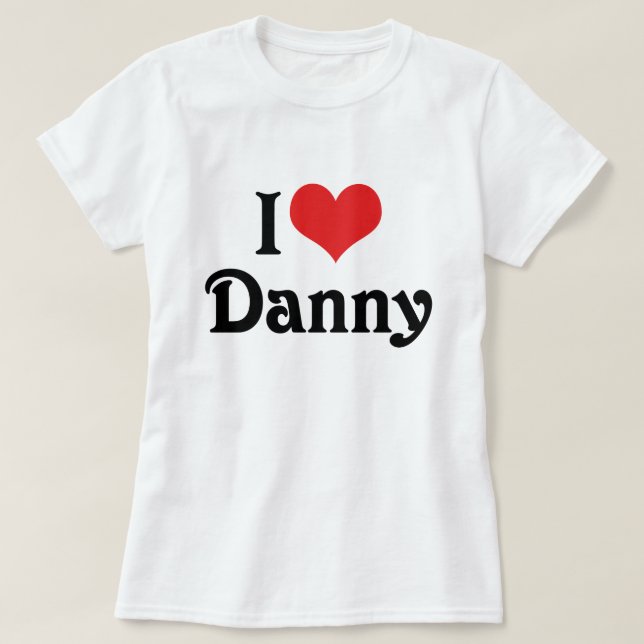 T-shirt J'aime Danny (Design devant)