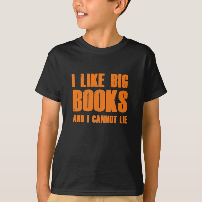 T-shirt J'aime de grands livres (Devant)