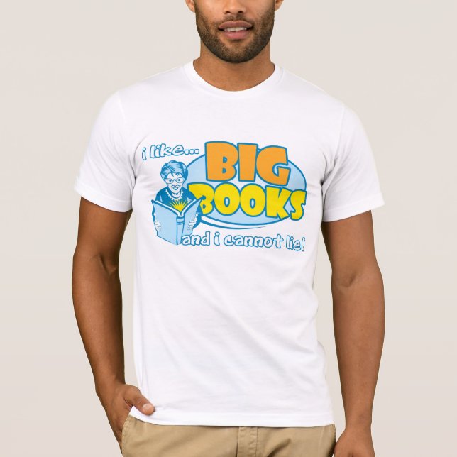 T-shirt J'aime de grands livres (Devant)