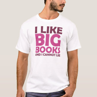 T-shirt J'aime de grands livres et je ne peux pas me