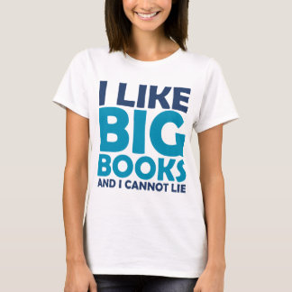 T-shirt J'aime de grands livres et je ne peux pas me