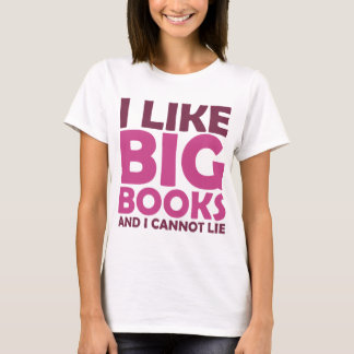 T-shirt J'aime de grands livres et je ne peux pas me