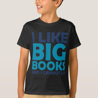 T-shirt J'aime de grands livres et je ne peux pas me