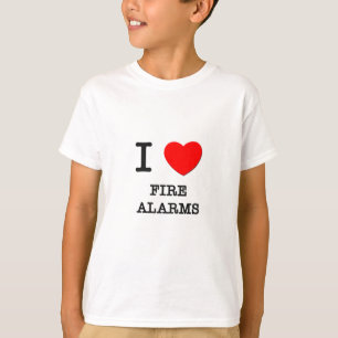 T-shirt J'aime des alarmes d'incendie