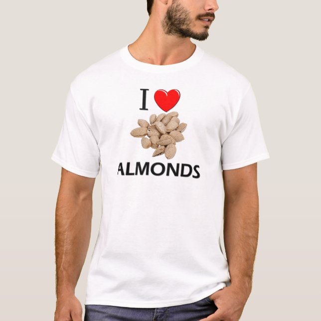 T-shirt J'aime des amandes (Devant)