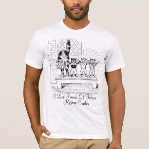 T-shirt J'aime des amis de centre de délivrance de Feline