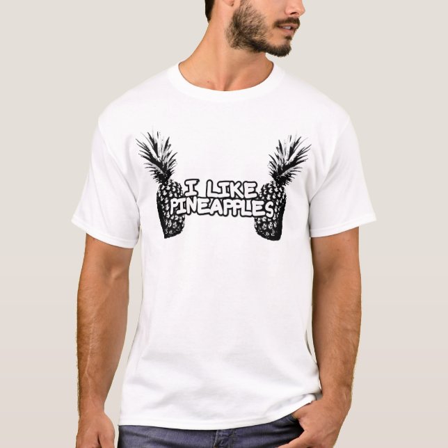 T-SHIRT J'AIME DES ANANAS ! (Devant)