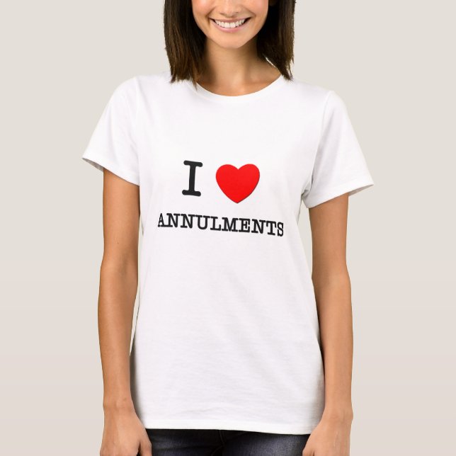 T-shirt J'aime des annulations (Devant)