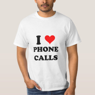 T-shirt J'aime des appels téléphoniques