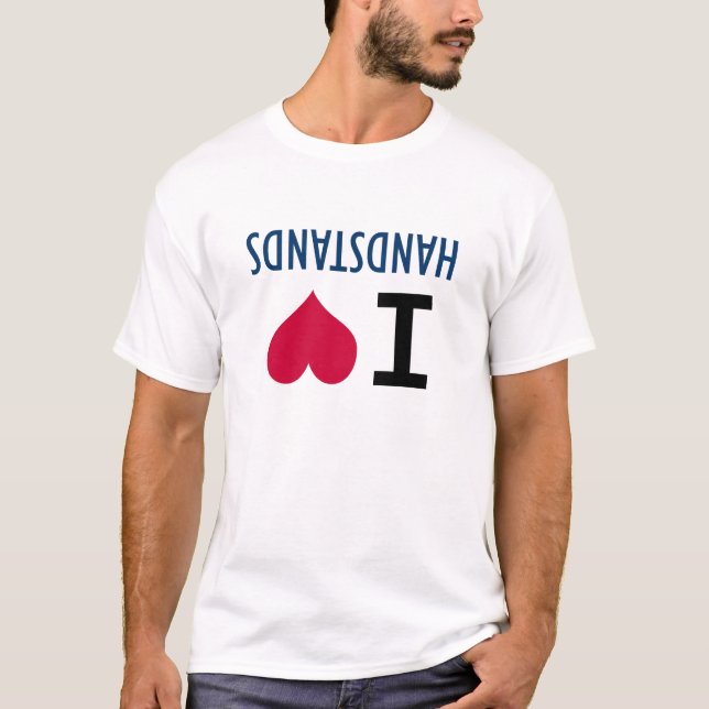 T-shirt J'aime des appuis renversés (Devant)