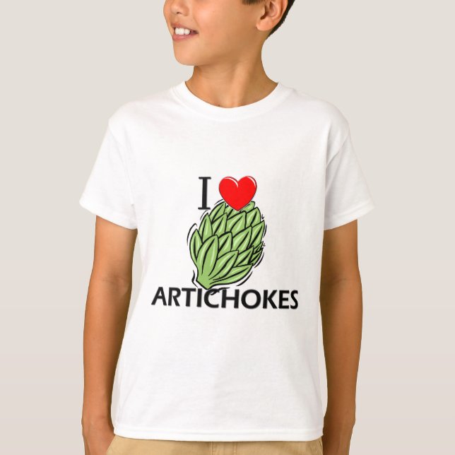 T-shirt J'aime des artichauts (Devant)
