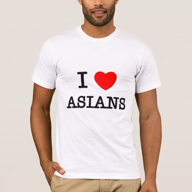 T-shirt J'aime des Asiatiques (Devant)