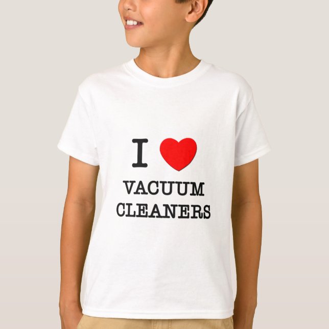 T-shirt J'aime des aspirateurs (Devant)