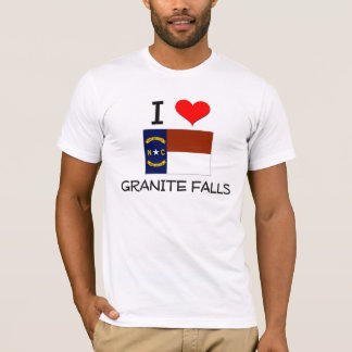 T-shirt J'aime des automnes la Caroline du Nord de granit