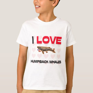 T-shirt J'aime des baleines de bosse