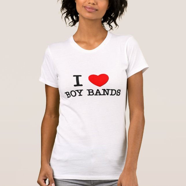 T-shirt J'aime des bandes de garçon (Devant)