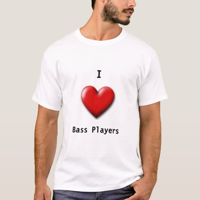 T-shirt J'aime des bassistes (Devant)