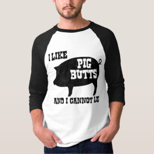 T-shirt J'aime des bouts de porc et je ne peux pas me