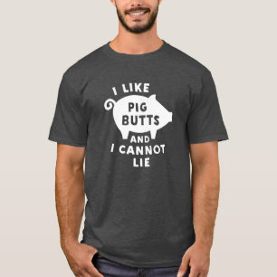 T-shirt J'aime des bouts de porc et je ne peux pas me
