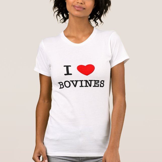 T-shirt J'aime des bovins (Devant)