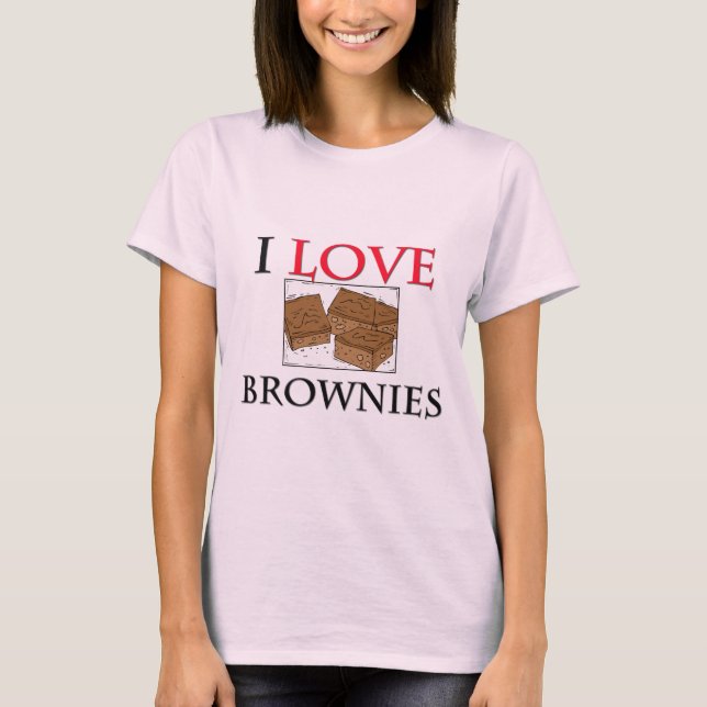 T-shirt J'aime des "brownie" (Devant)