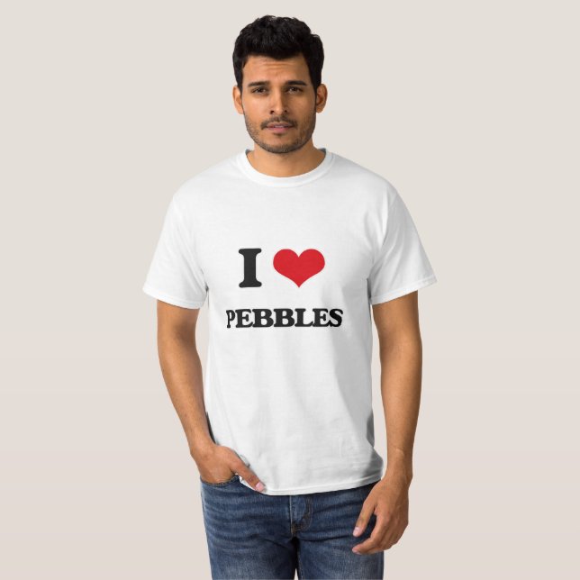 T-shirt J'aime des cailloux (Devant entier)