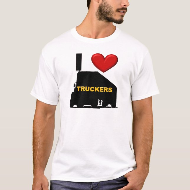 T-shirt J'aime des camionneurs (Devant)