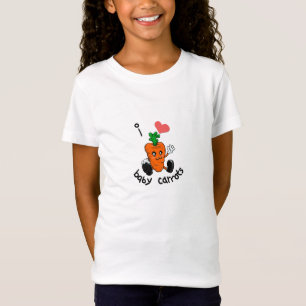 T-Shirt J'aime des carottes de bébé pour des filles