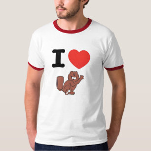 T-shirt J'aime des castors