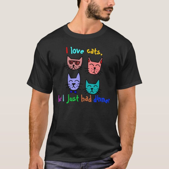 T-shirt J'aime des chats (Devant)