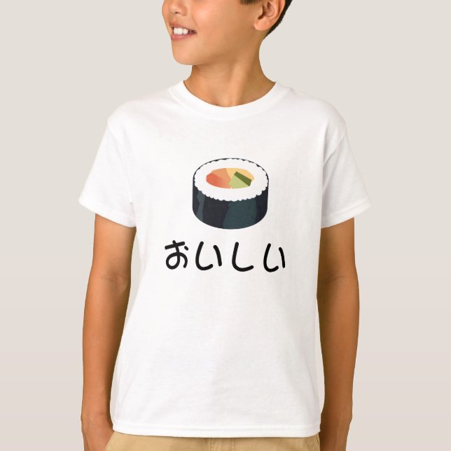 T-shirt J'aime des chemises de sushi (Devant)