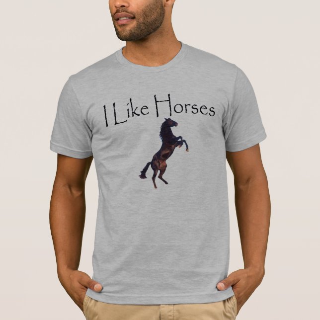 T-shirt J'aime des chevaux (Devant)