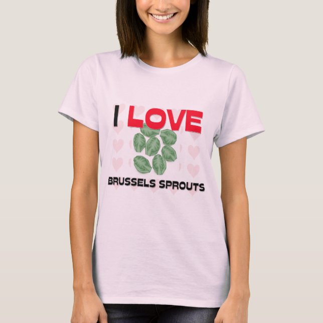 T-shirt J'aime des choux de bruxelles (Devant)
