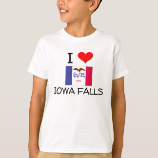 T-shirt J'aime des CHUTES Iowa de l'IOWA
