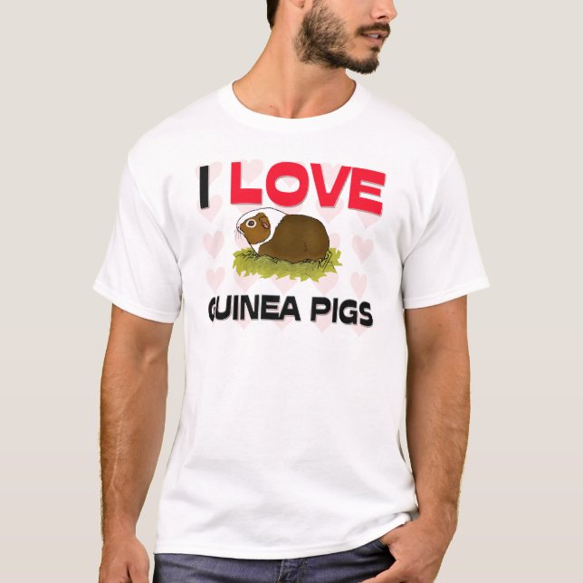 T-shirt J'aime des cobayes (Devant)