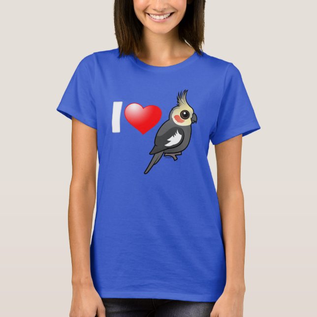 T-shirt J'aime des Cockatiels (Devant)