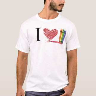 T-shirt J'aime des crayons