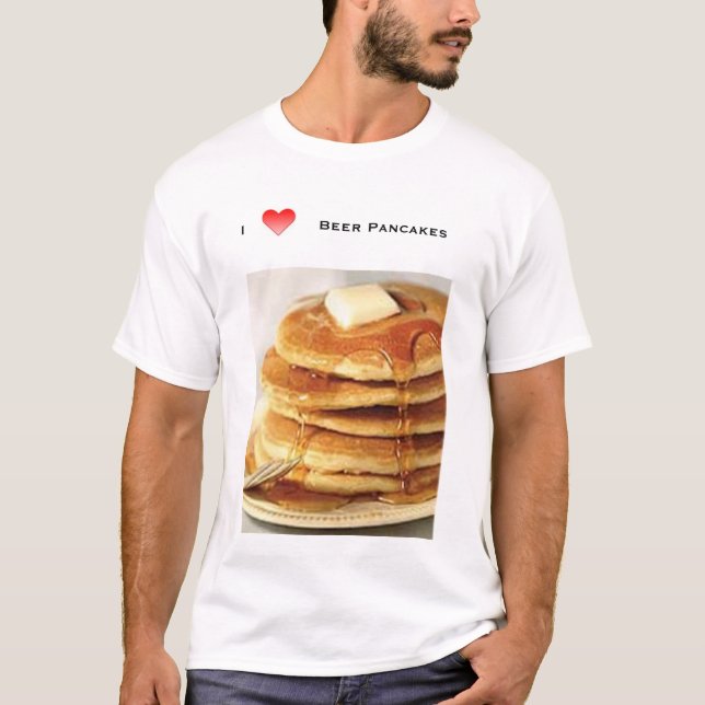 T-shirt j'aime des crêpes de bière (Devant)