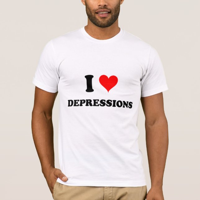 T-shirt J'aime des dépressions (Devant)