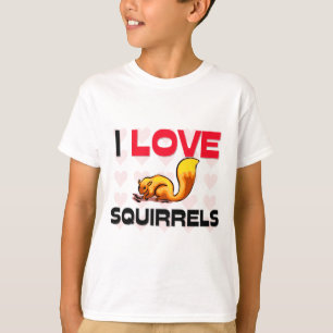 T-shirt J'aime des écureuils