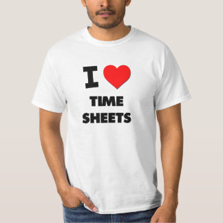 T-shirt J'aime des feuilles de présence