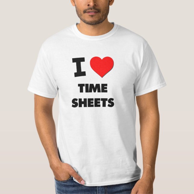 T-shirt J'aime des feuilles de présence (Devant)