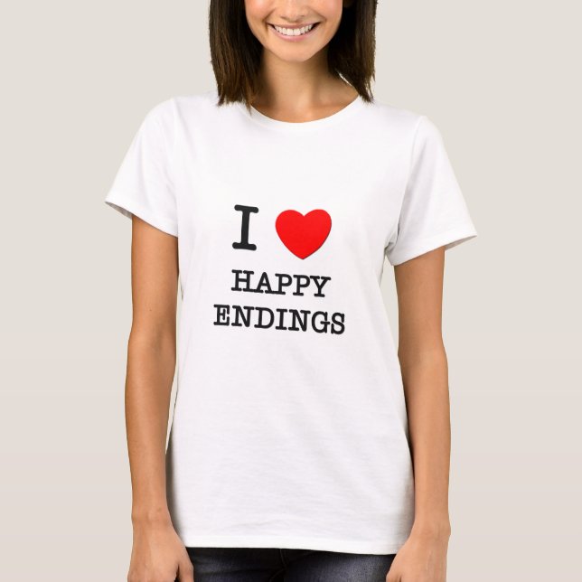 T-shirt J'aime des fins heureuses (Devant)