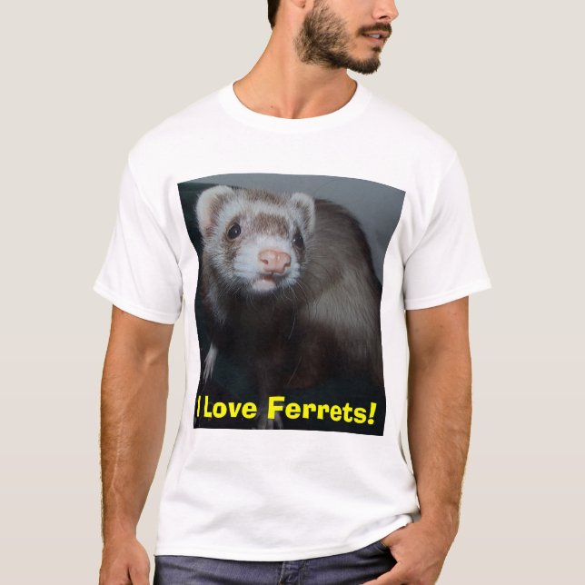 T-shirt J'aime des furets ! (Devant)