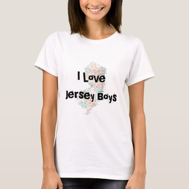 T-shirt J'aime des garçons du Jersey (Devant)