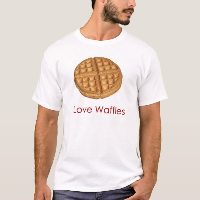 T-shirt J'aime des gaufres (Devant)