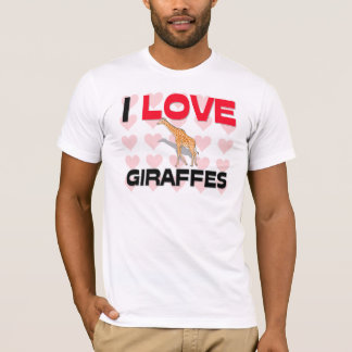 T-shirt J'aime des girafes